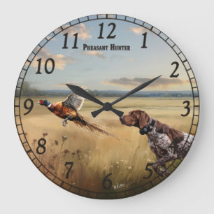 Deutsch Drahthaar Große Wanduhr