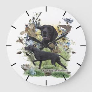Deutsch Drahthaar  Große Wanduhr