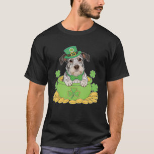 Deutsch Drahthaar Hund Lustig St. Patricku20 T-Shirt