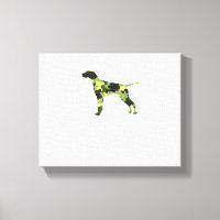 Deutsch Drahthaar _ Hund Tarnung Silhouette