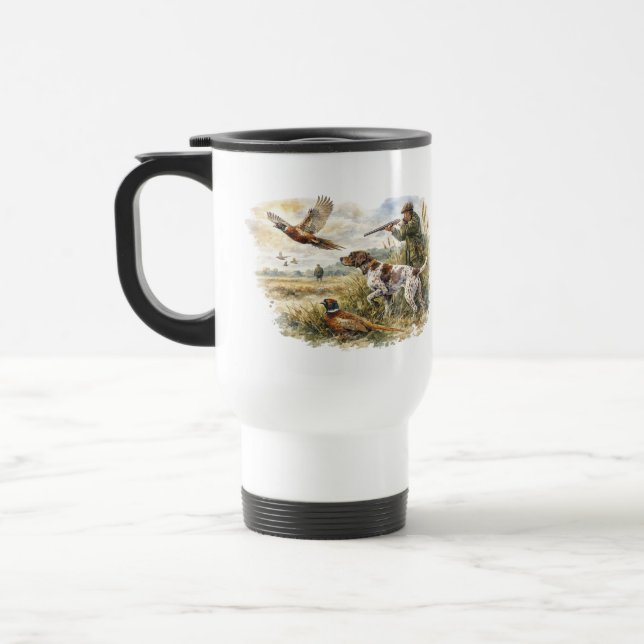 Deutsch Drahthaar, Jagd Reisebecher (Links)