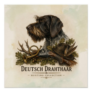 Deutsch Drahthaar - Jagdkollektion Poster