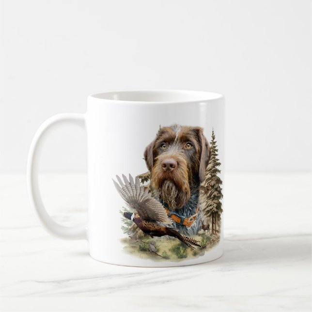 Deutsch Drahthaar Kaffeetasse (Links)
