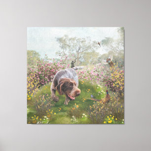 Deutsch Drahthaar Metal Print Leinwanddruck