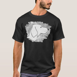 Deutsch Drahthaar Profil Line Art u2013 T-Shirt