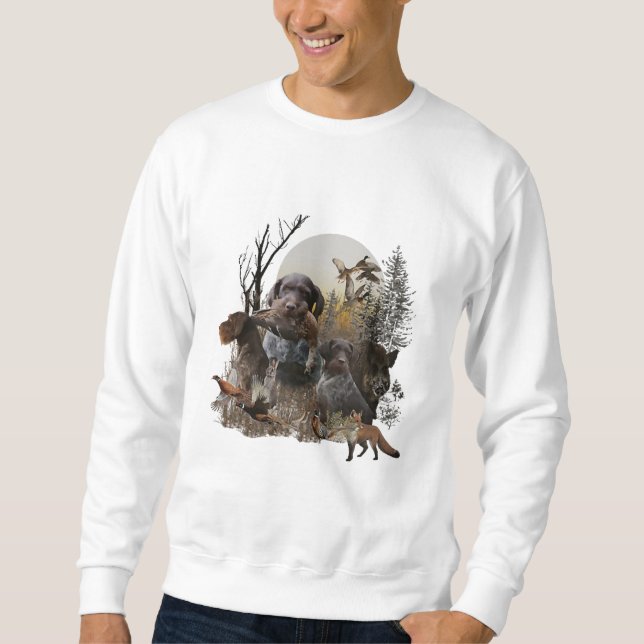Deutsch Drahthaar Sweatshirt (Vorderseite)