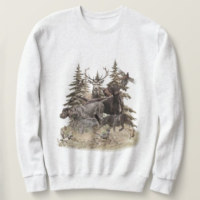 Deutsch Drahthaar Sweatshirt (Design vorne)
