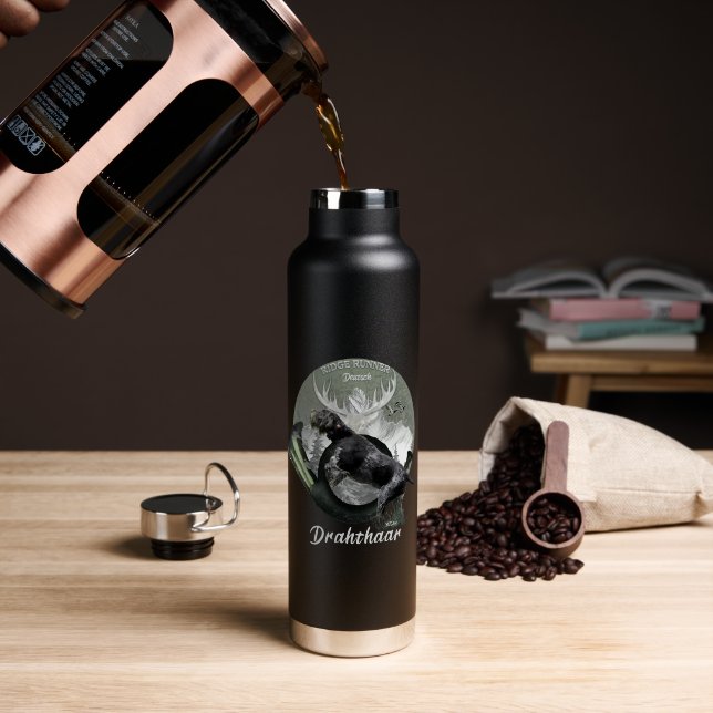 Deutsch Drahthaar Trinkflasche (Kaffee (gedreht))