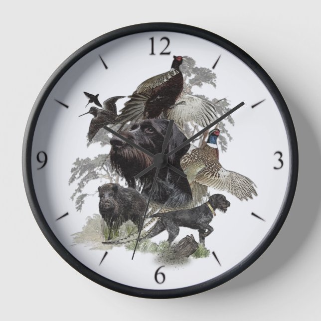 Deutsch-Drahthaar   Uhr (Vorderseite)