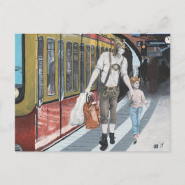 Deutsch Elf Berlin Zug - Reise zur Alpen Postkarte