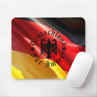 Deutsch Forever/Schwarzer Adler/Deutschland-Flagge Mousepad