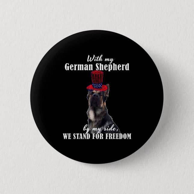 Deutsch Funny American German Dogs Quotes Germany  Button (Vorderseite)