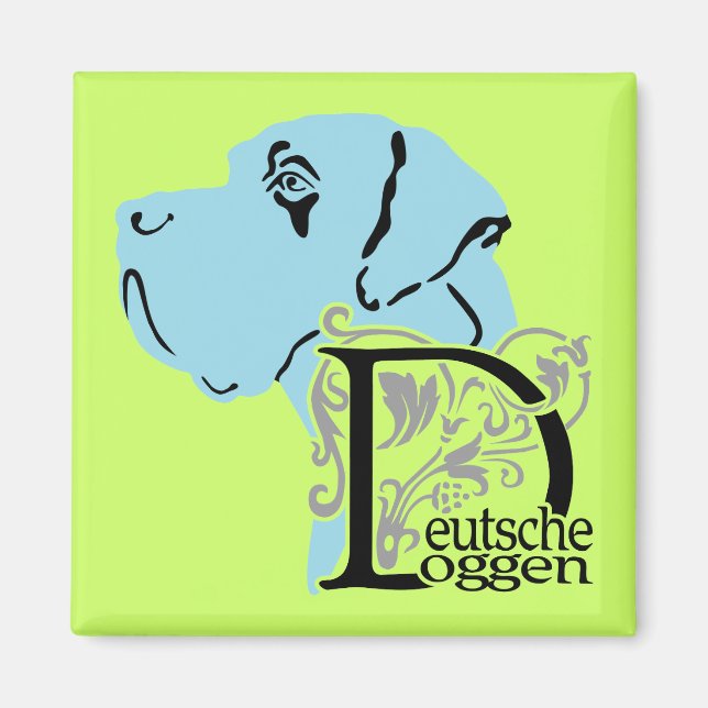 Deutsch: Hund Magnet (Vorne)