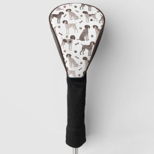 Deutsch Kurzgezogener Zeiger-Hundeknochen und Paw  Golf Headcover