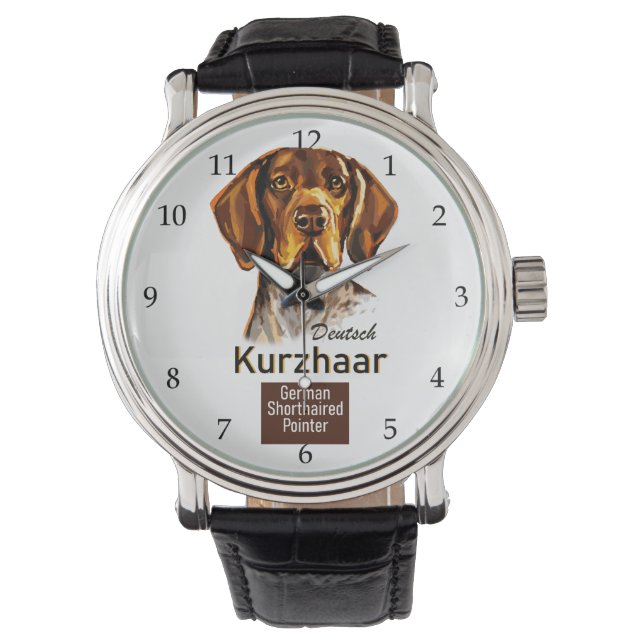 Deutsch Kurzhaar Armbanduhr (Vorderseite)