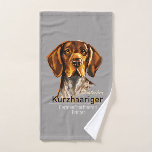 Deutsch Kurzhaar Badhandtuch Set