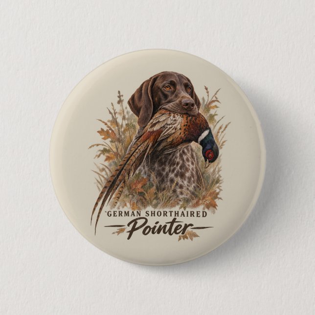 Deutsch Kurzhaar  Button (Vorderseite)