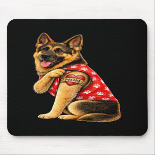 Deutsch Kurzhaar-Mutter-Tätowierung Mousepad