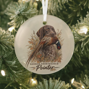 Deutsch Kurzhaar Ornament Aus Glas