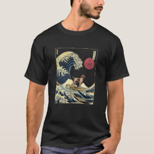 Deutsch Kurzhaar Pointer Japanisch Kanagawa Wave T-Shirt