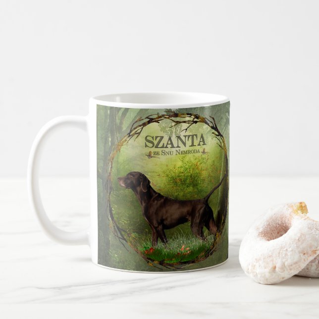 Deutsch Kurzhaar , SZANTA von Nemrod's Kaffeetasse (Mit Donut)