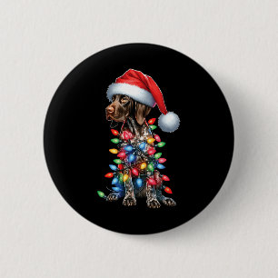 Deutsch Kurzhaarige Pointerdog Liebhaber Weihnacht Button