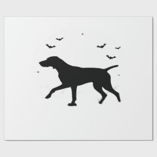 Deutsch Kurzhaariger Vorstehhund Halloween Mond Si Geschenkpapier
