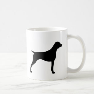 Deutsch Kurzporige Silhouetten Kaffeetasse