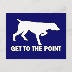 Deutsch Kurzportrait "Get to the Point" Postkarte
