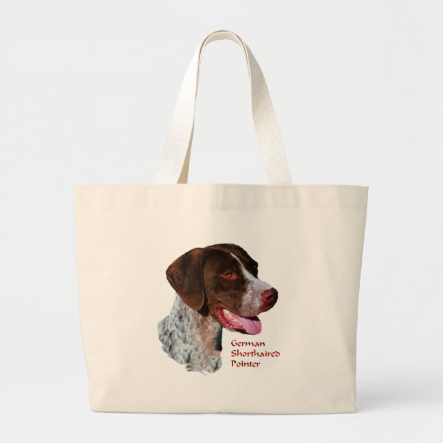 Deutsch Kurzportraits Jumbo Stoffbeutel (Vorne)