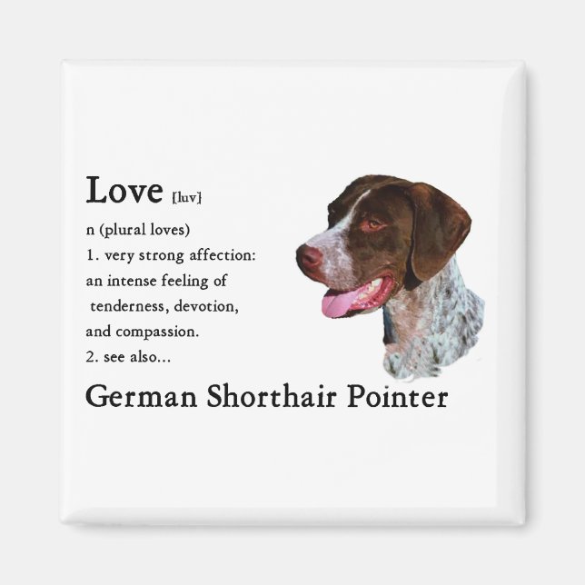 Deutsch Kurzportraits Magnet (Vorne)