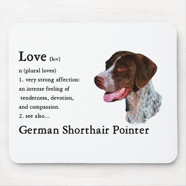 Deutsch Kurzportraits Mousepad (Vorne)