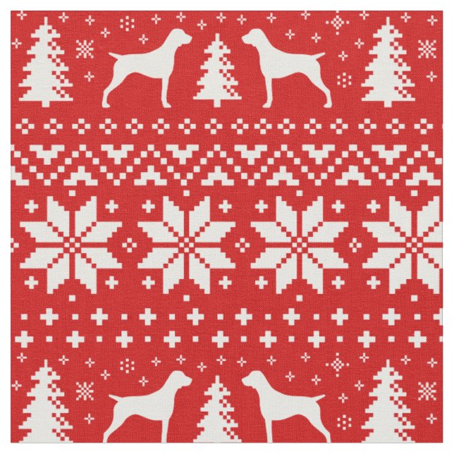 Deutsch Kurzzeiger Weihnachtsfeiertag Stoff (Nahaufnahme)