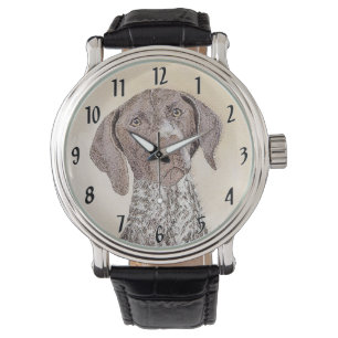 Deutsch Kurzzeitermalerei - Hundekunst Armbanduhr