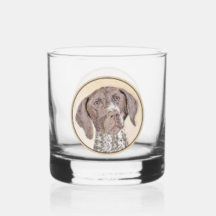 Deutsch Kurzzeitermalerei - Hundekunst Whiskyglas