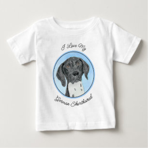Deutsch Kurzzeitermalerei - Originalkunst Baby T-shirt