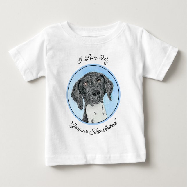 Deutsch Kurzzeitermalerei - Originalkunst Baby T-shirt (Vorderseite)