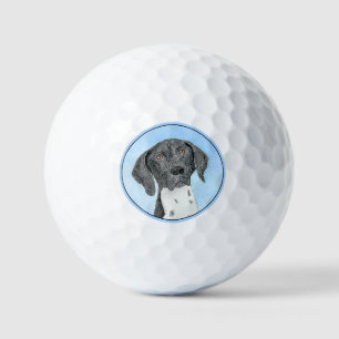 Deutsch Kurzzeitermalerei - Originalkunst Golfball