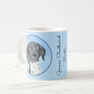 Deutsch Kurzzeitermalerei - Originalkunst Kaffeetasse