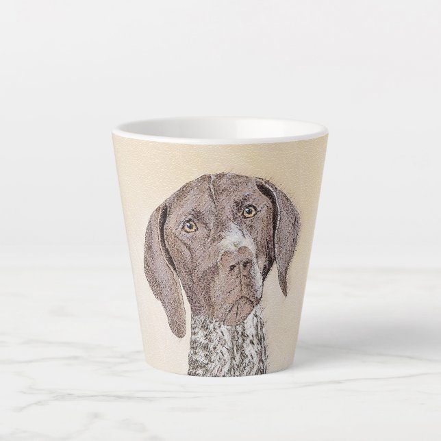Deutsch Kurzzeitermalerei - Originalkunst Milchtasse (Vorderseite)