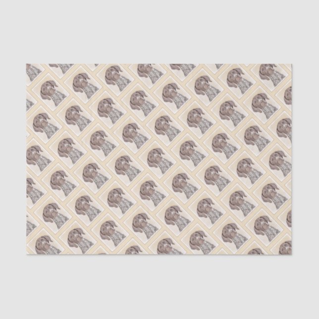 Deutsch Kurzzeitermalerei - Originalkunst Seidenpapier (Vorderseite)