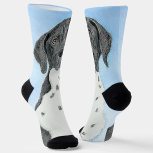 Deutsch Kurzzeitermalerei - Originalkunst Socken