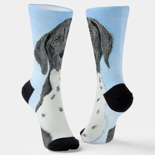Deutsch Kurzzeitermalerei - Originalkunst Socken (Gewinkelt)