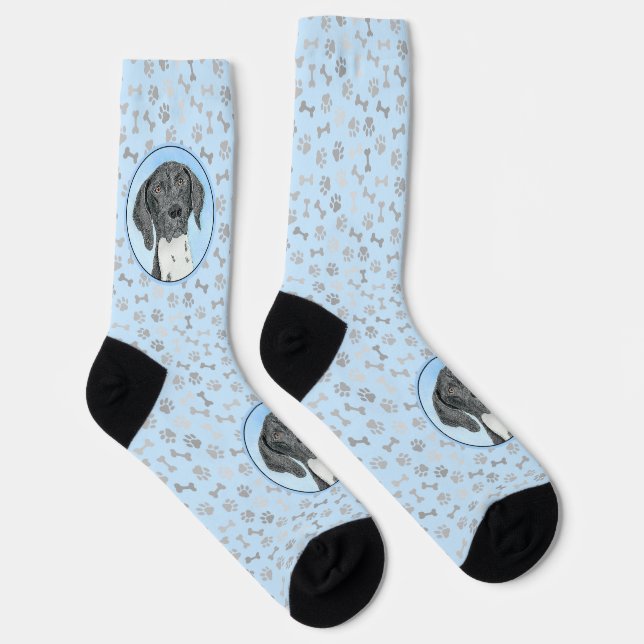 Deutsch Kurzzeitermalerei - Originalkunst Socken (Rechts)