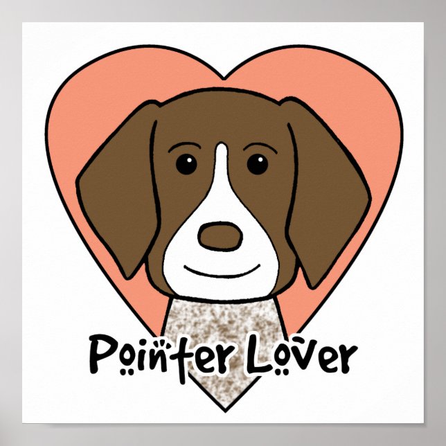 Deutsch Kurzzeitiger Pointer Lover Poster (Vorne)