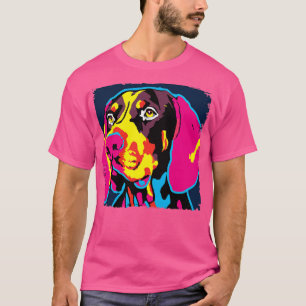 Deutsch Kurzzeitiger Zeiger Kunst Hundeschenke Ges T-Shirt