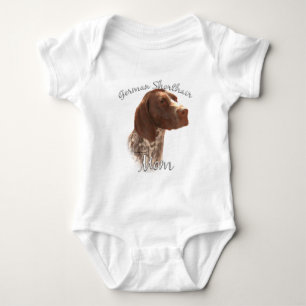 Deutsch Kurzzeitiger Zeiger Mama 2 Baby Strampler