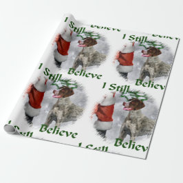 Deutsch Kurzzeitweilig Pointer Weihnachten Geschenkpapier