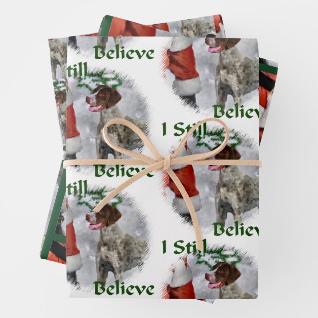 Deutsch Kurzzeitweilig Pointer Weihnachten Geschenkpapier Set (Beispiel)