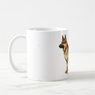 Deutsch Langhaar-Doppelkissen Kaffeetasse